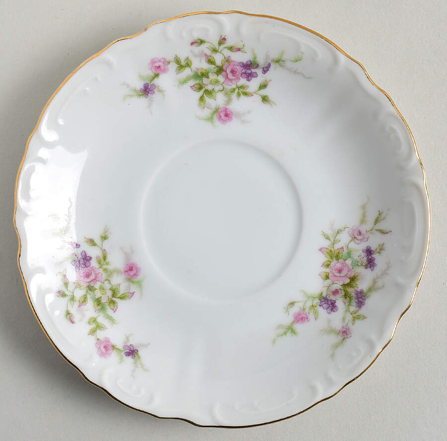 Forget Me Not Pink (#18002R) Saucer by Japan-1