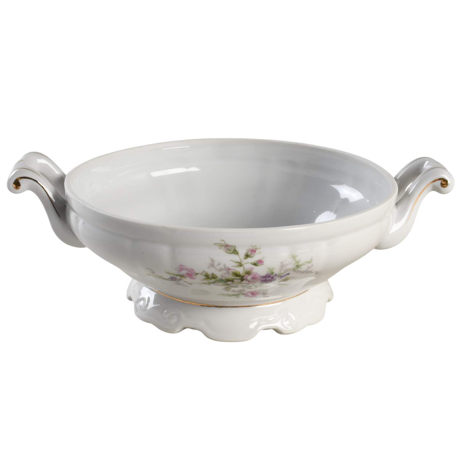 Forget Me Not Pink (#18002R) Round Vegetable No Lid by Japan-1
