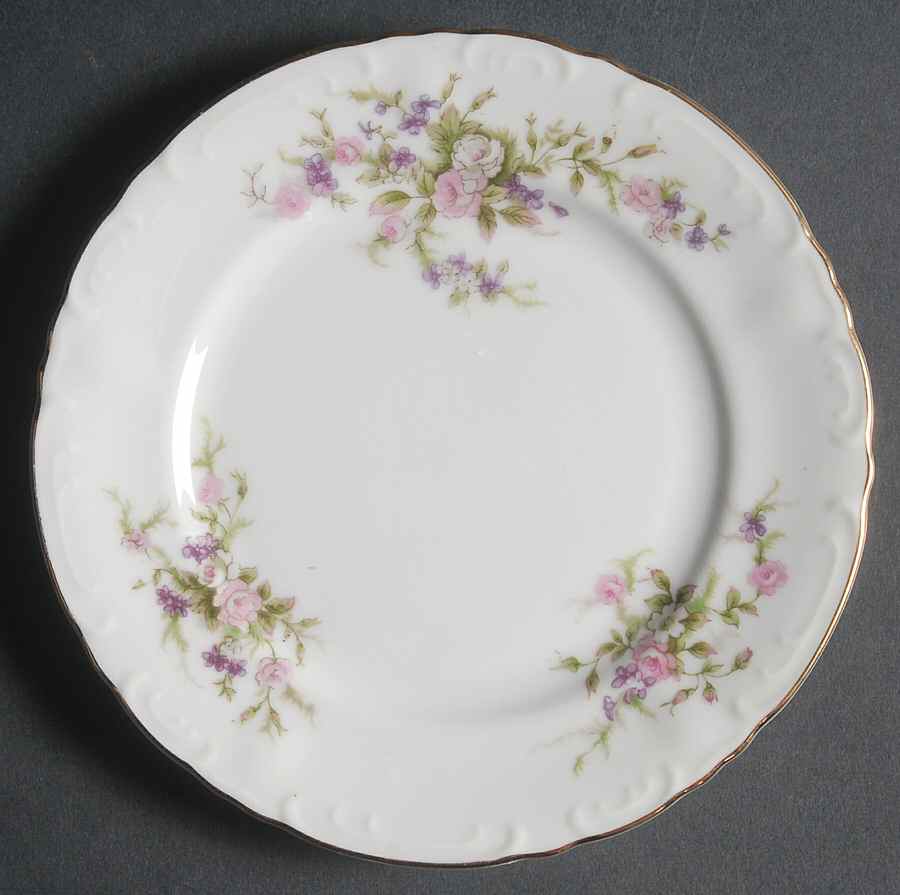 Forget Me Not Pink (#18002R) Bread & Butter Plate by Japan-1