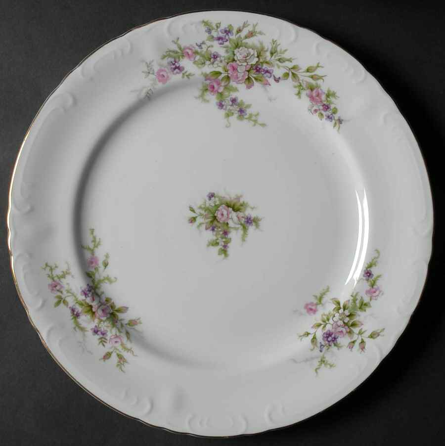 Forget Me Not Pink (#18002R) 12" Chop Plate (Round Platter) by Japan-1
