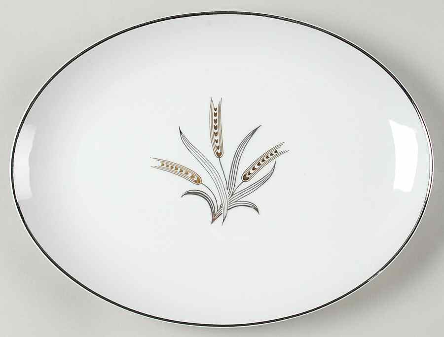 Harvest Song 12" Oval Serving Platter by Japan-1