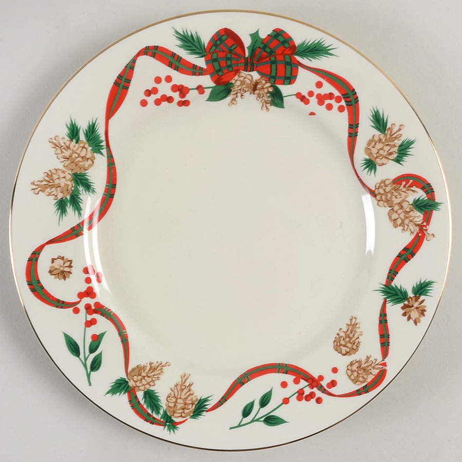 Holiday Tidings Salad Plate by Japan-1