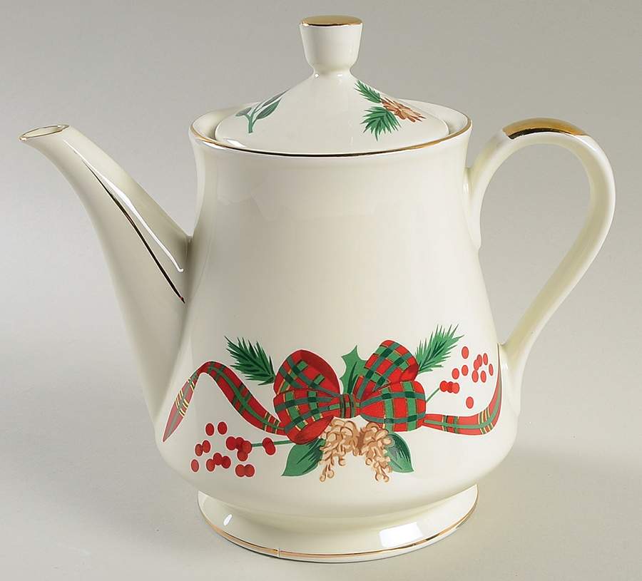 Holiday Tidings Teapot & Lid by Japan-1