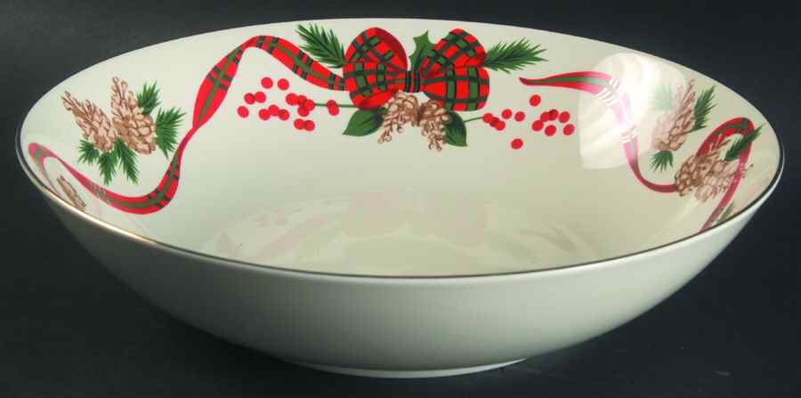 Holiday Tidings 9" Round Vegetable Bowl by Japan-1