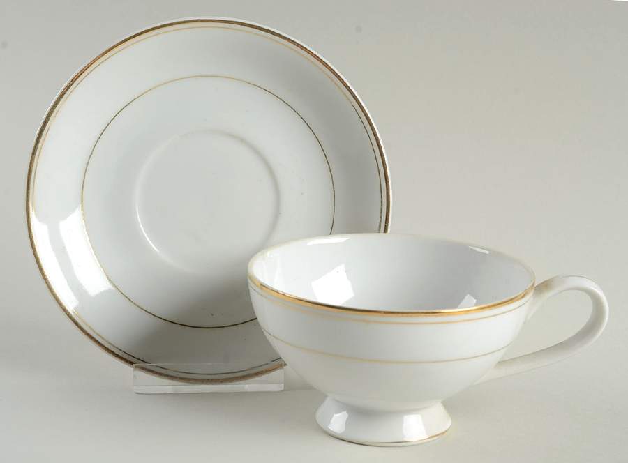JAP10 Footed Cup & Saucer Set by Japan-1