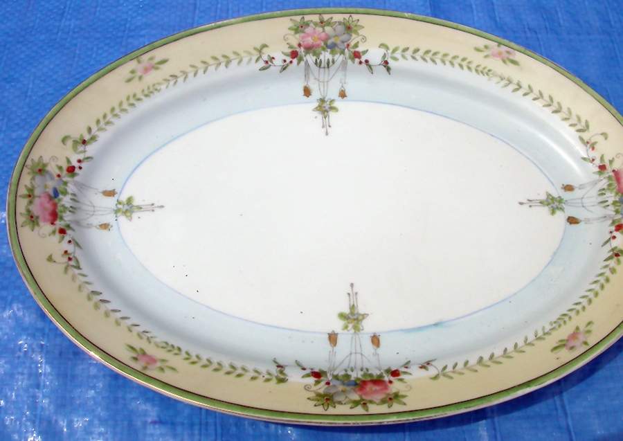 JAP55 14" Oval Serving Platter by Japan-1