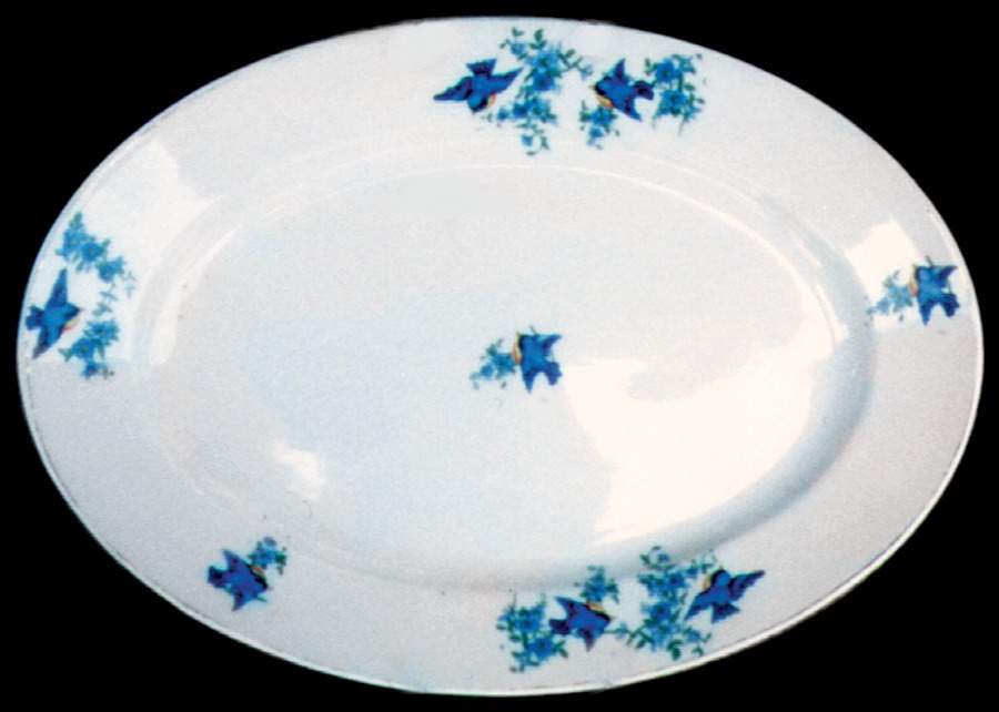 JAP67 14" Oval Serving Platter by Japan-1