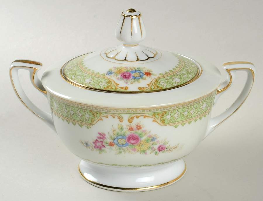 Jeanne Sugar Bowl & Lid by Japan-1