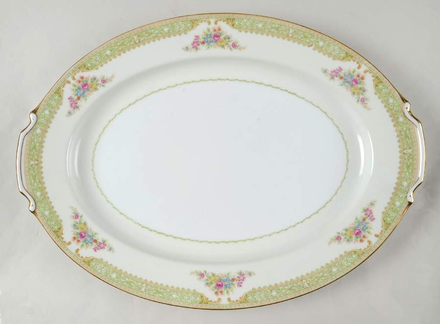 Jeanne 16" Oval Serving Platter by Japan-1