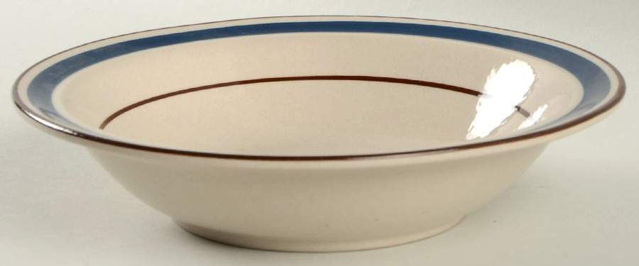 Journey Blue Rim Cereal Bowl by Japan-1
