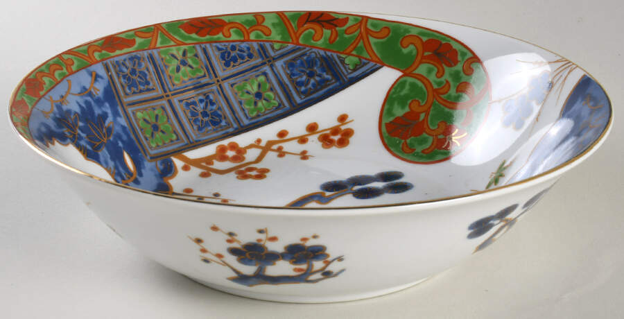 Kutani Brocade 9" Round Vegetable Bowl by Japan-1