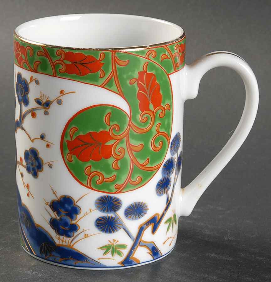 Kutani Brocade Mug by Japan-1