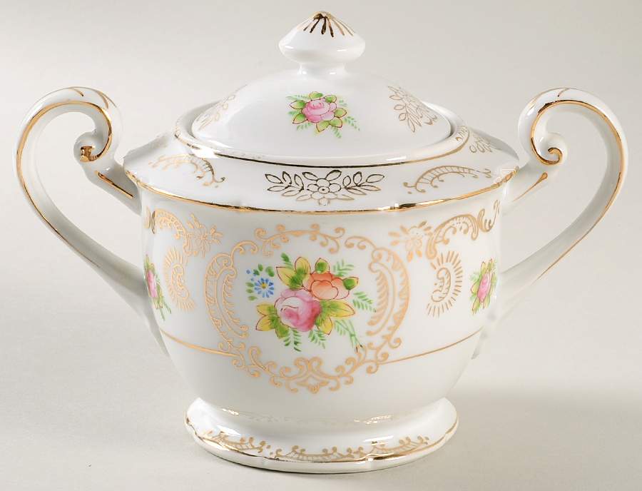 Lorraine Sugar Bowl & Lid by Japan-1