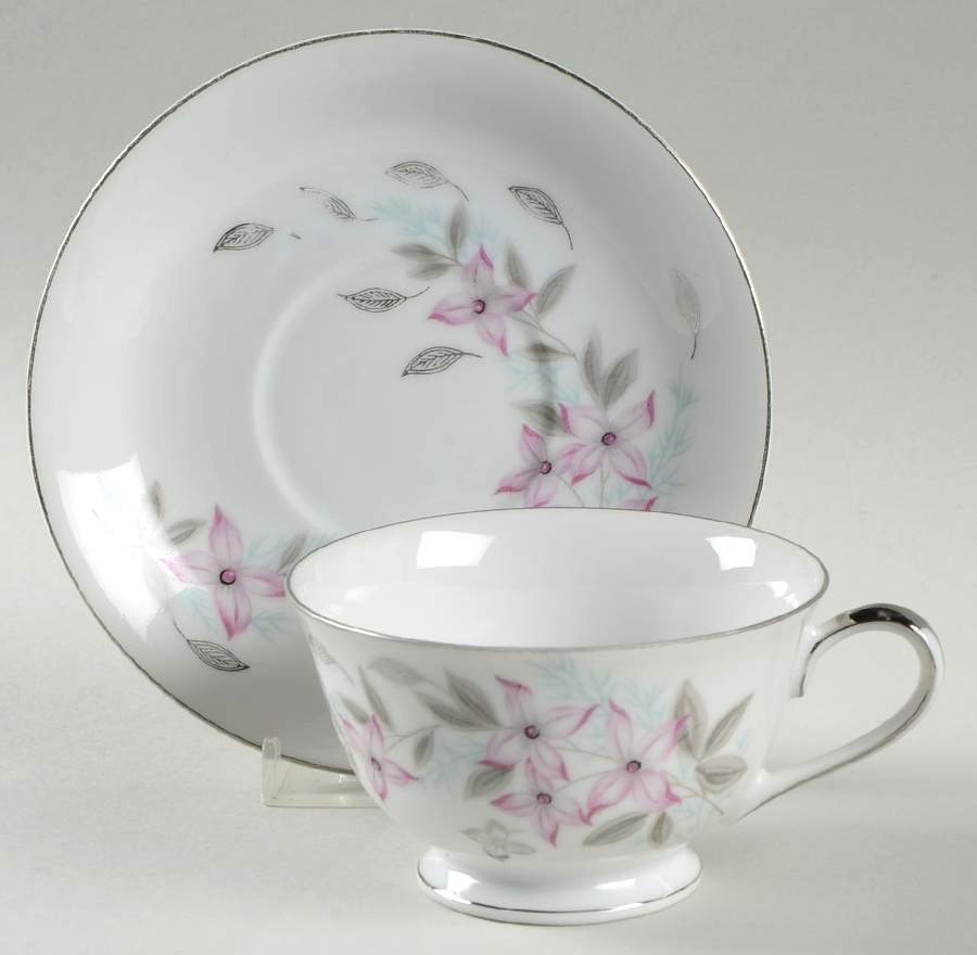 Lynnbrook Footed Cup & Saucer Set by Japan-1