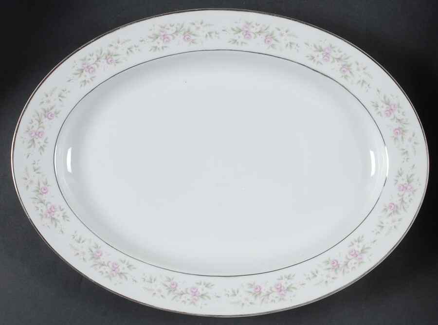 Maria 14" Oval Serving Platter by Japan-1