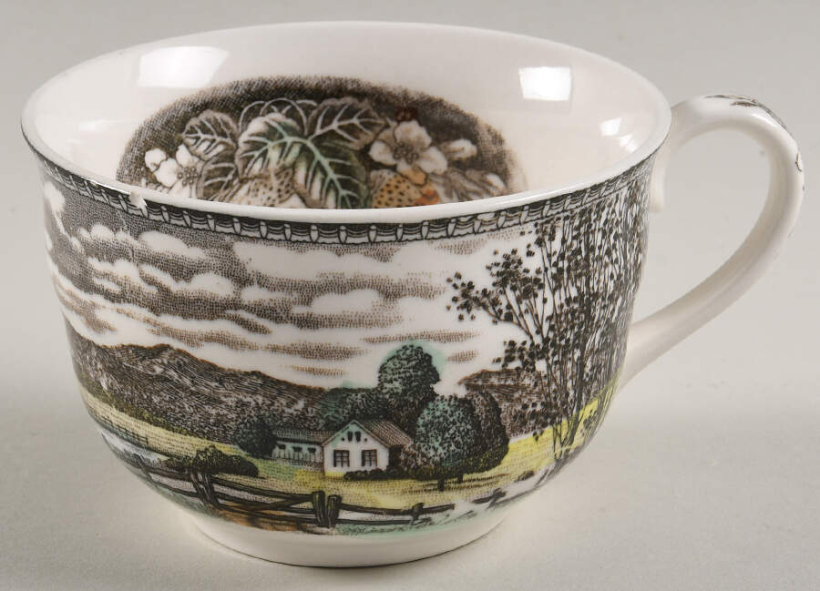Meadow-Rural Scenery Flat Cup by Japan-1