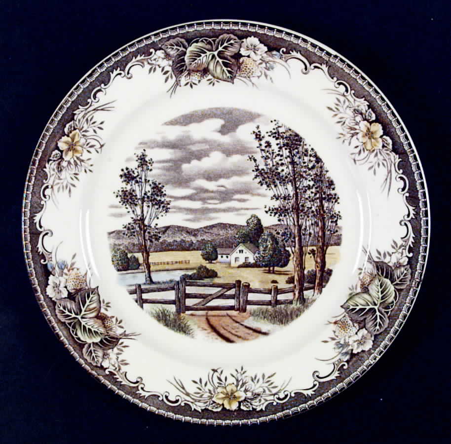 Meadow-Rural Scenery Dinner Plate by Japan-1