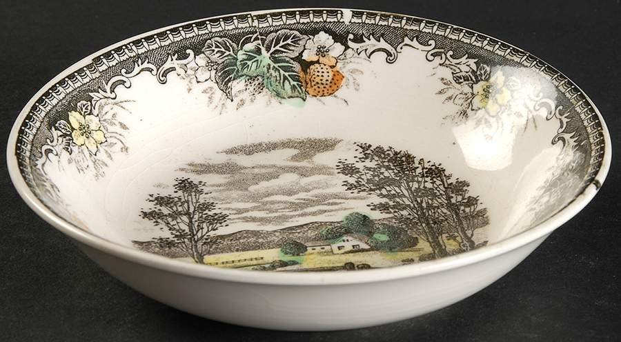 Meadow-Rural Scenery Fruit/Dessert (Sauce) Bowl by Japan-1