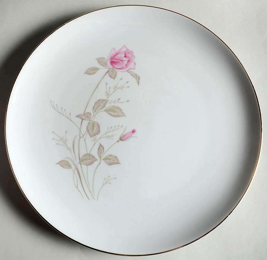 Minuet Rose 12" Chop Plate (Round Platter) by Japan-1