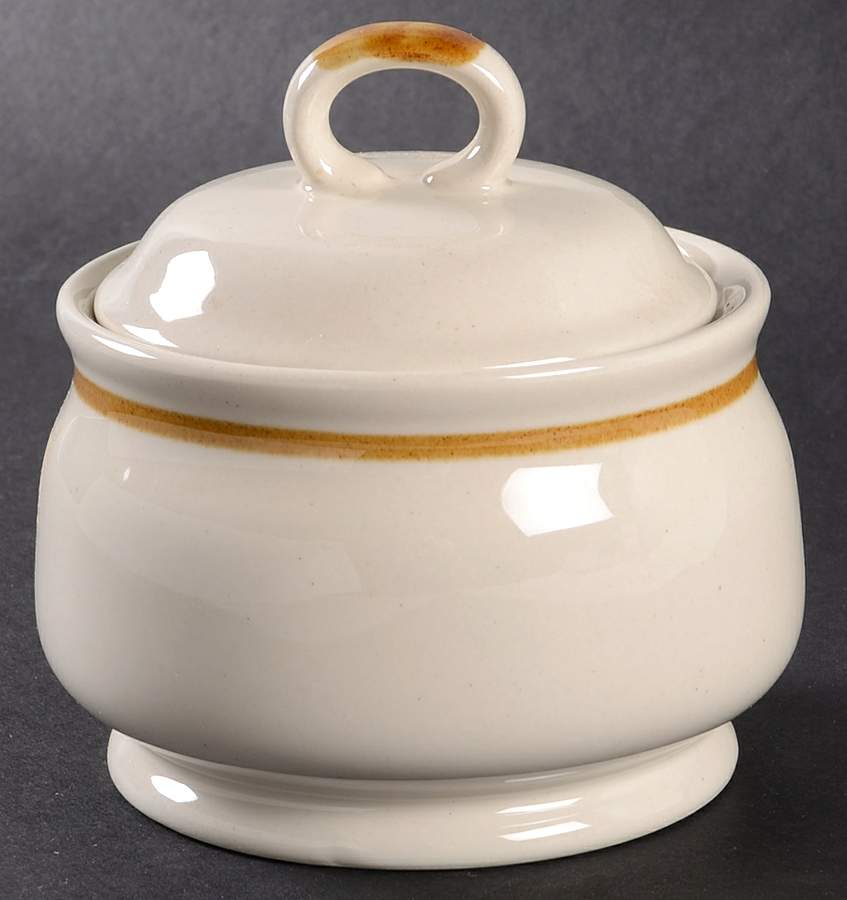 Mountain Floral Sugar Bowl & Lid by Japan-1