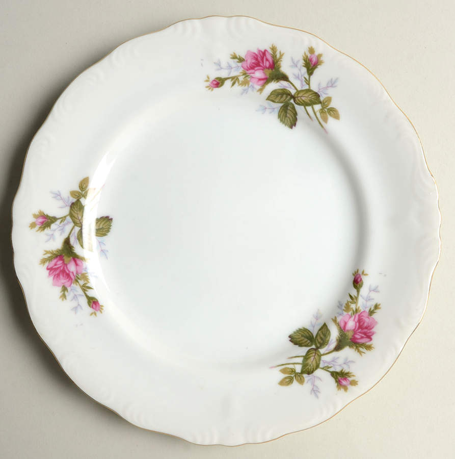 Moss Rose Salad Plate by Japan-1