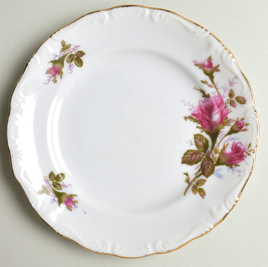 Moss Rose Salad Plate by Japan-1