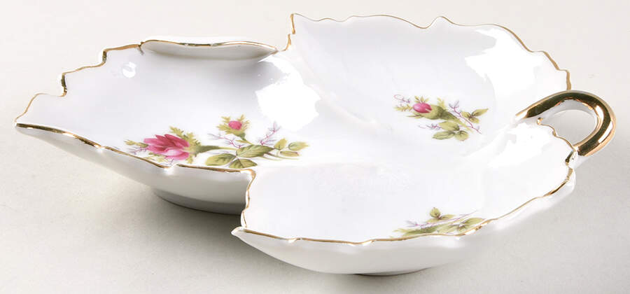 Moss Rose 7" Leaf Dish by Japan-1