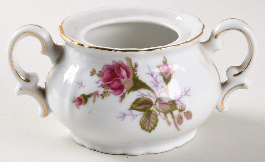 Moss Rose Mini Sugar Bowl No Lid by Japan-1
