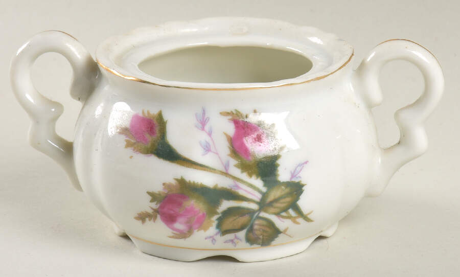 Moss Rose Mini Sugar Bowl No Lid by Japan-1
