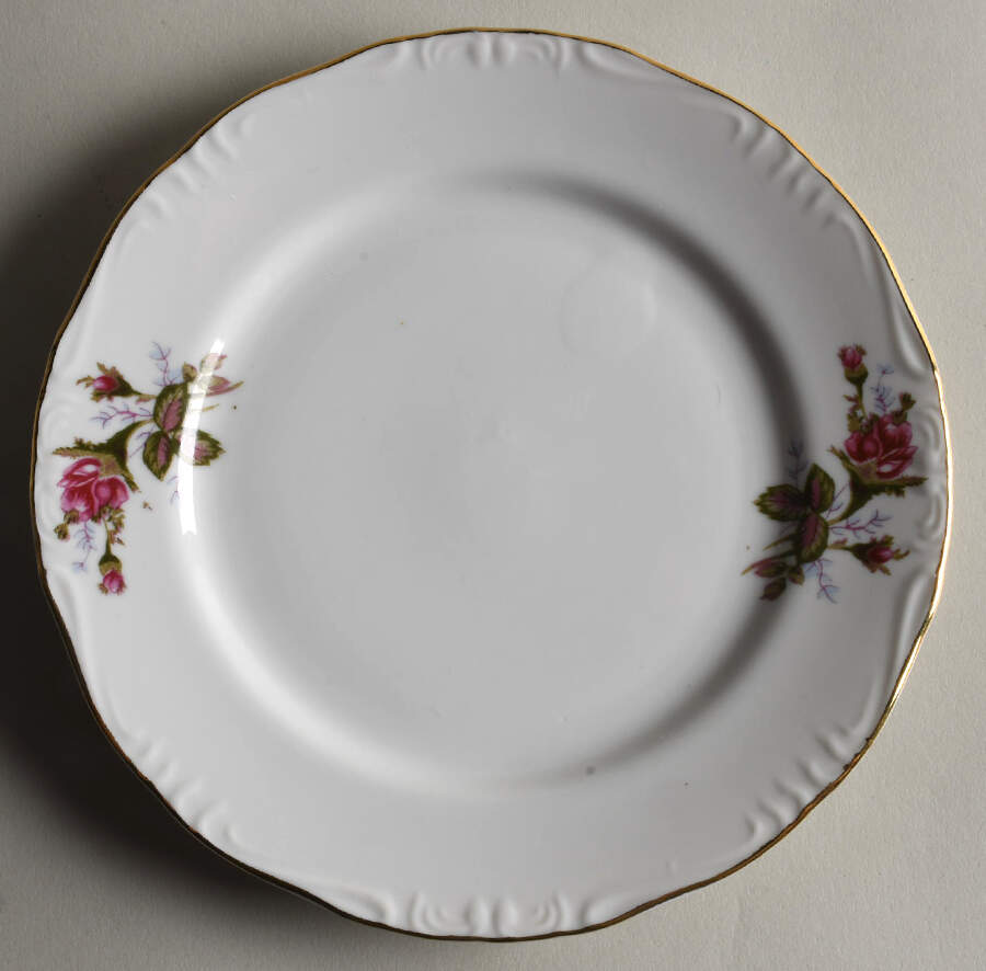 Moss Rose Salad Plate by Japan-1