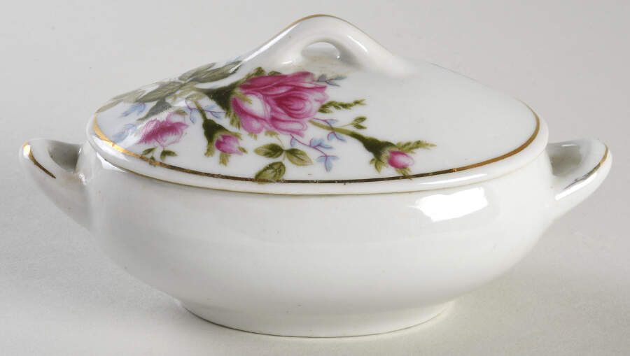 Moss Rose Child's Tureen & Lid by Japan-1
