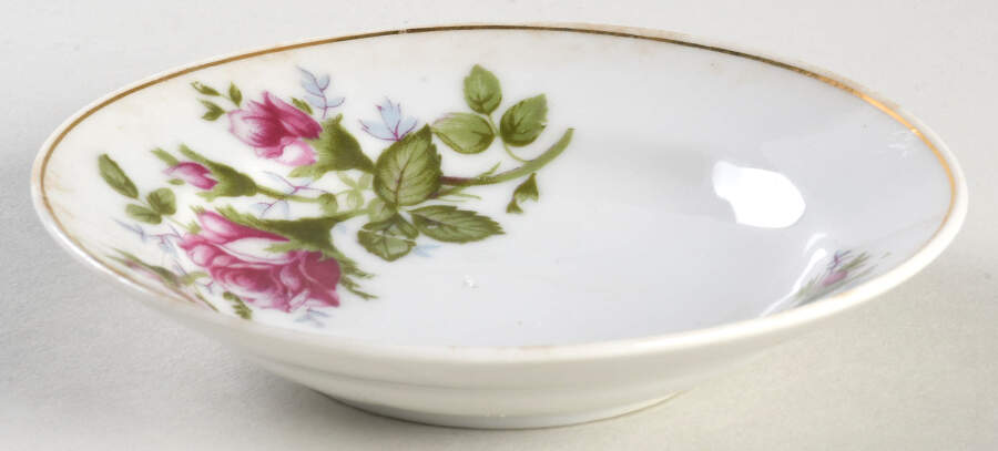 Moss Rose Child's Rim Soup Bowl by Japan-1