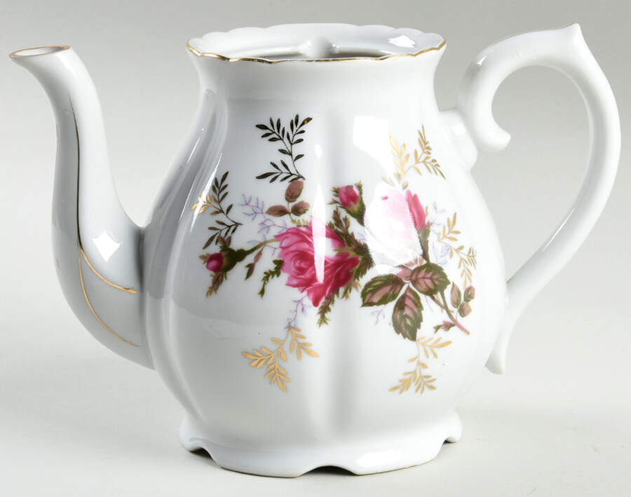 Moss Rose Small Teapot No Lid by Japan-1