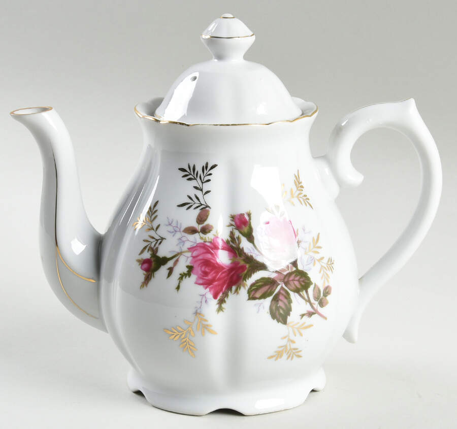 Moss Rose Small Teapot & Lid by Japan-1