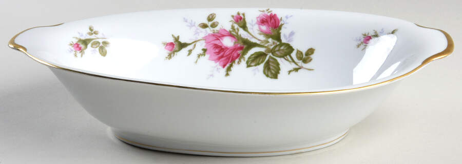 Moss Rose 9" Oval Vegetable Bowl by Japan-1