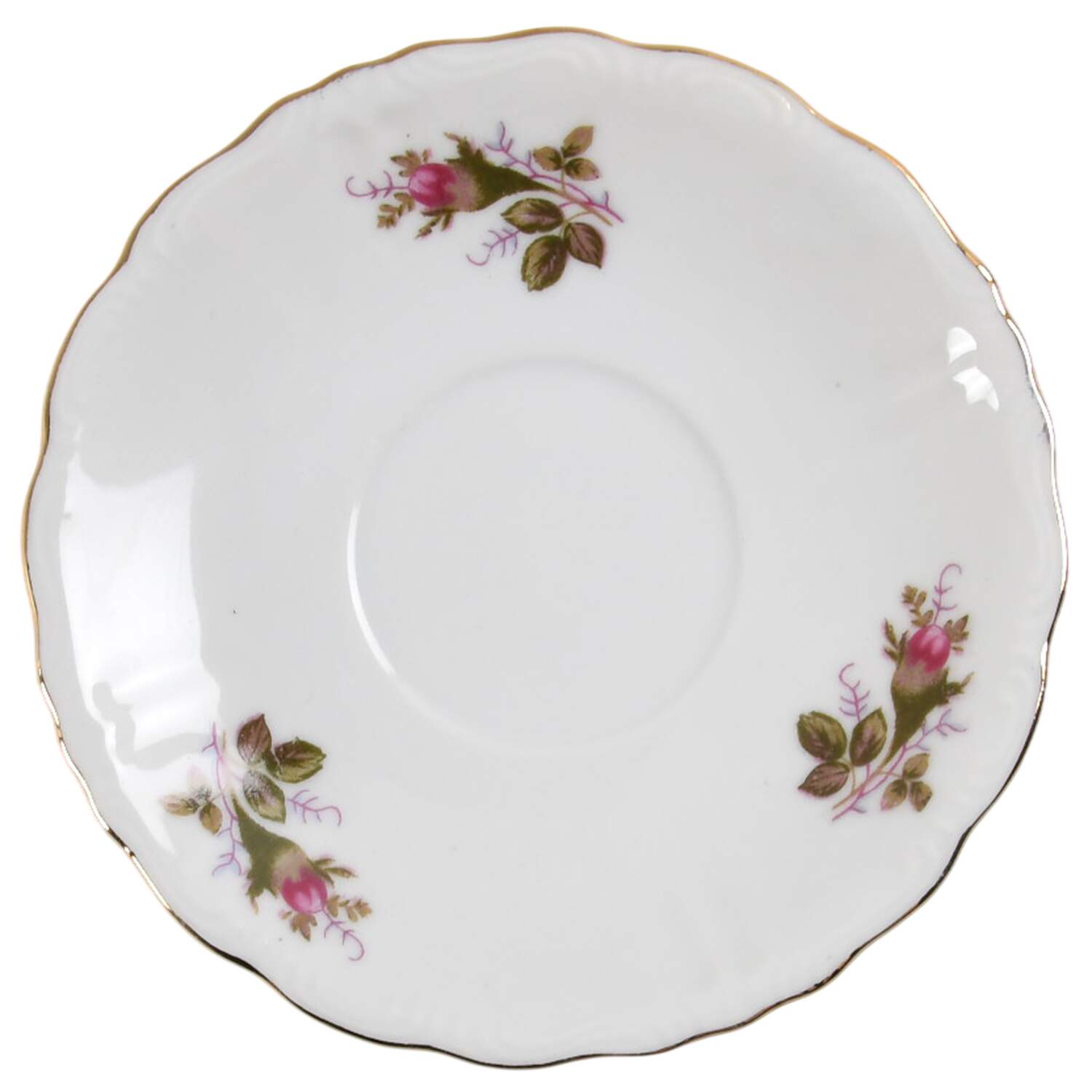 Moss Rose Saucer for Footed Cup by Japan-1
