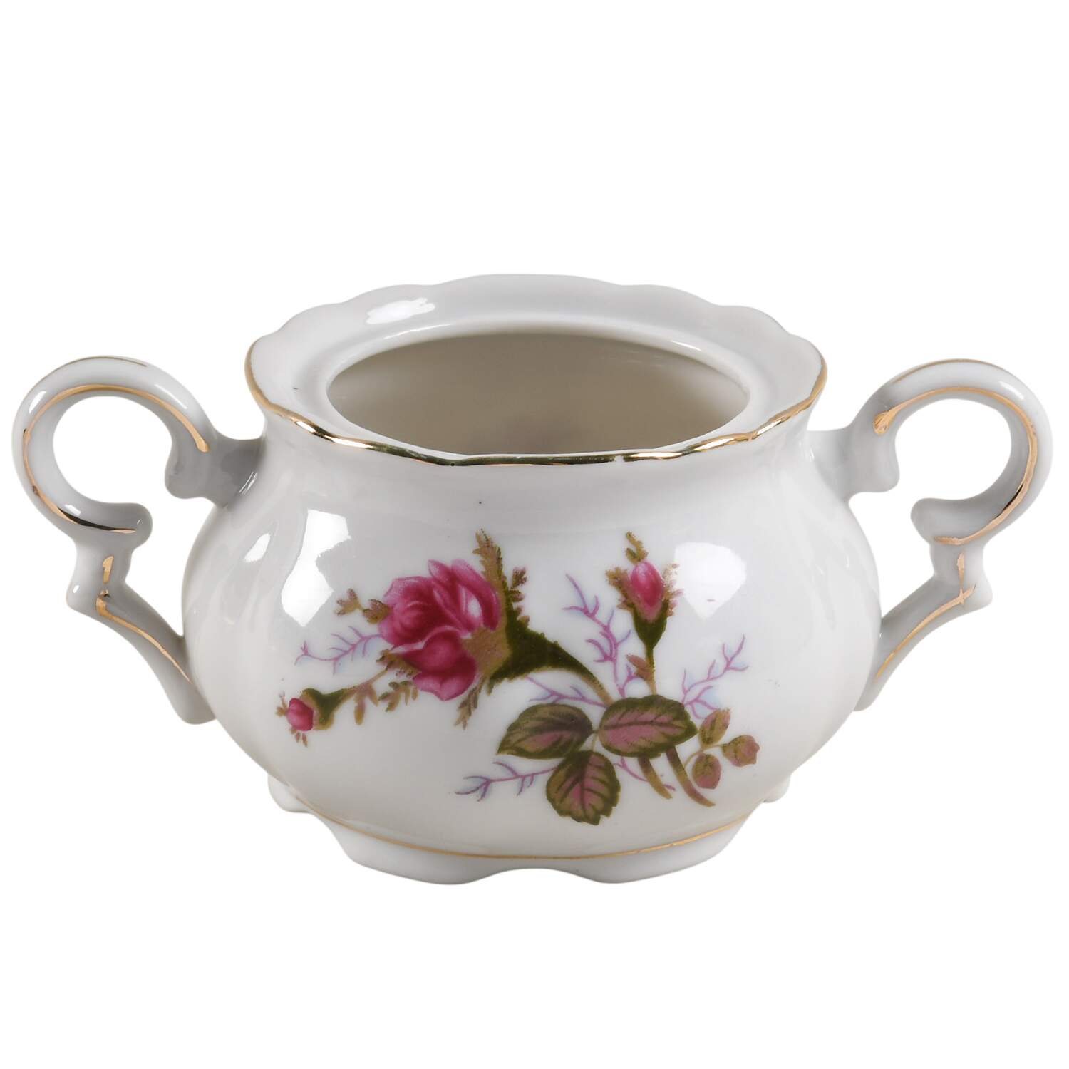 Moss Rose Sugar Bowl No Lid by Japan-1