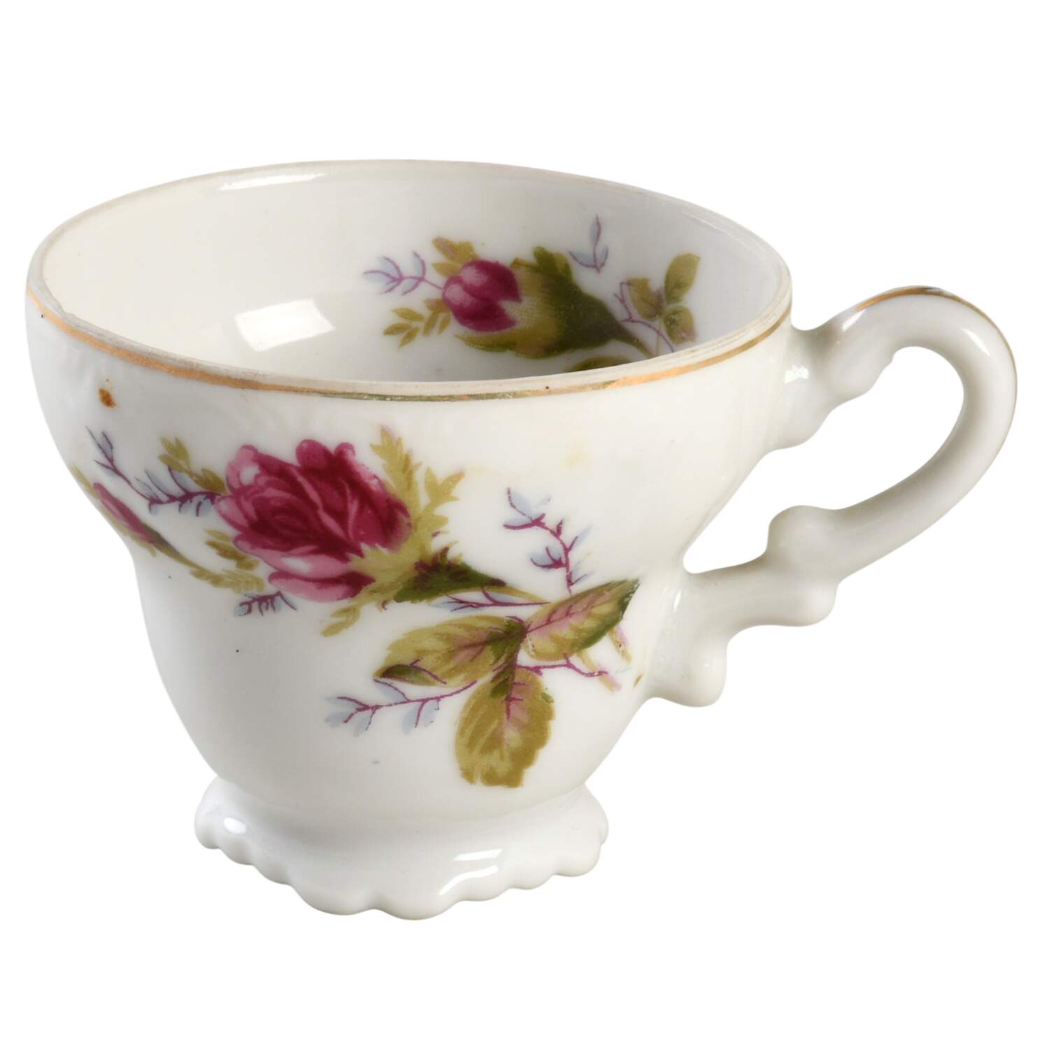 Moss Rose Footed Demitasse Cup by Japan-1