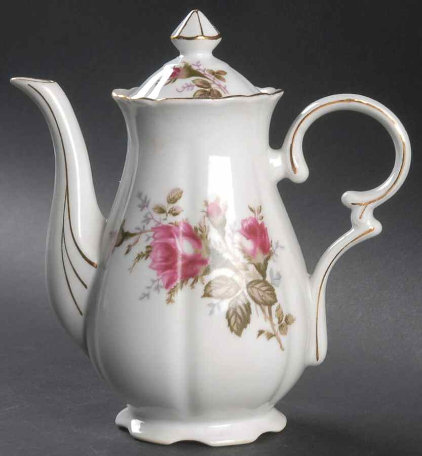 Moss Rose Mini Coffee Pot & Lid by Japan-1