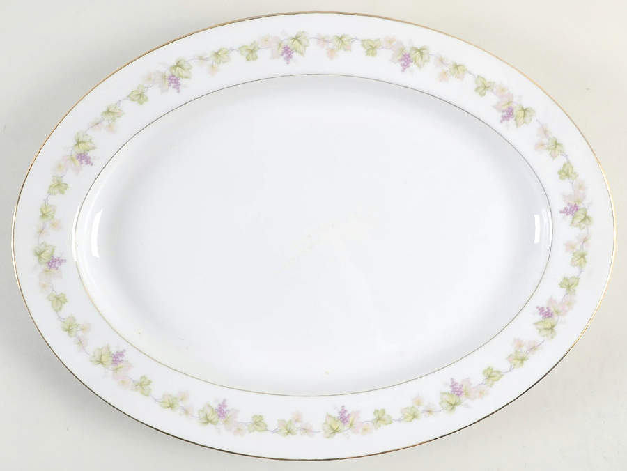 Moselle 14" Oval Serving Platter by M Japan-1