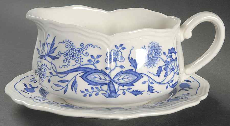 Oriental Onion Gravy Boat & Underplate by Sears-1