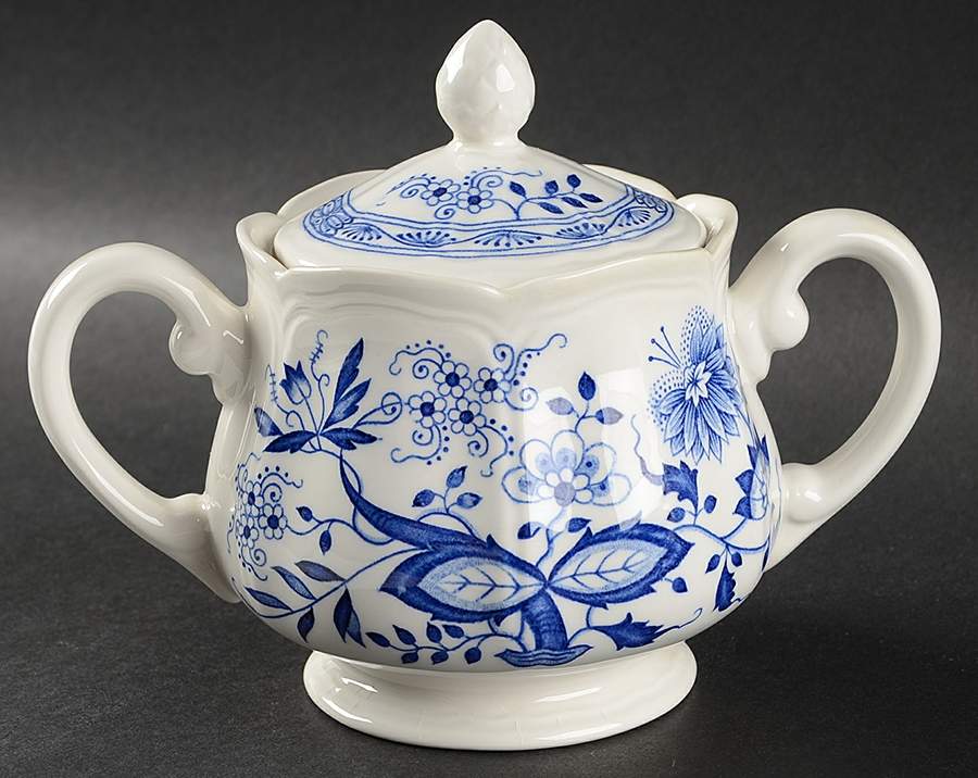 Oriental Onion Sugar Bowl & Lid by Sears-1