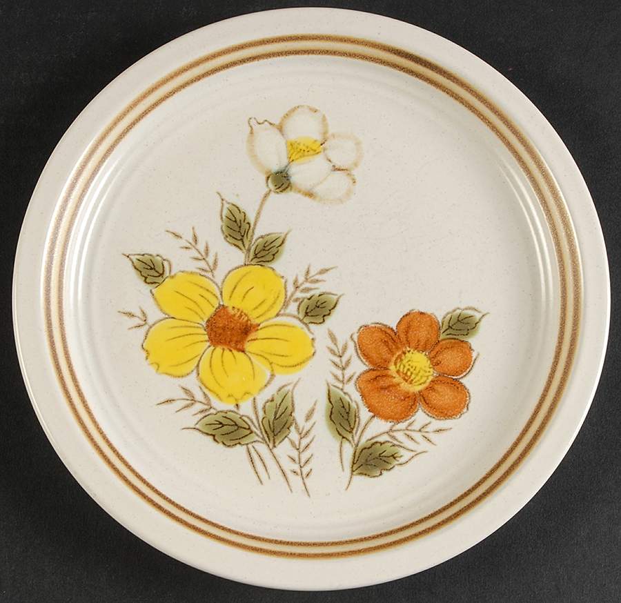 Painted Meadow Salad Plate by Woodberry Collection (Japan)-1