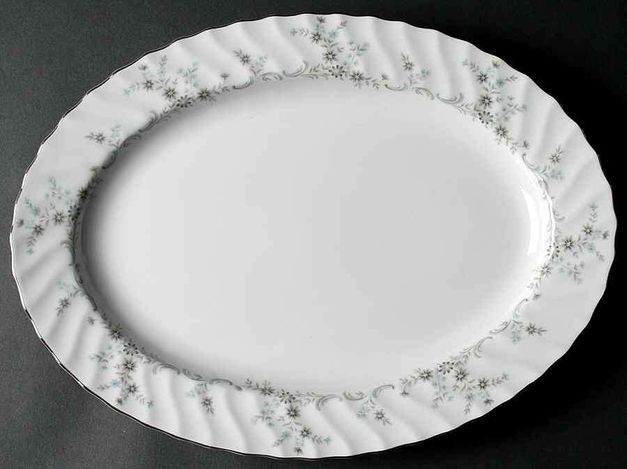 Patricia 14" Oval Serving Platter by Japan-1