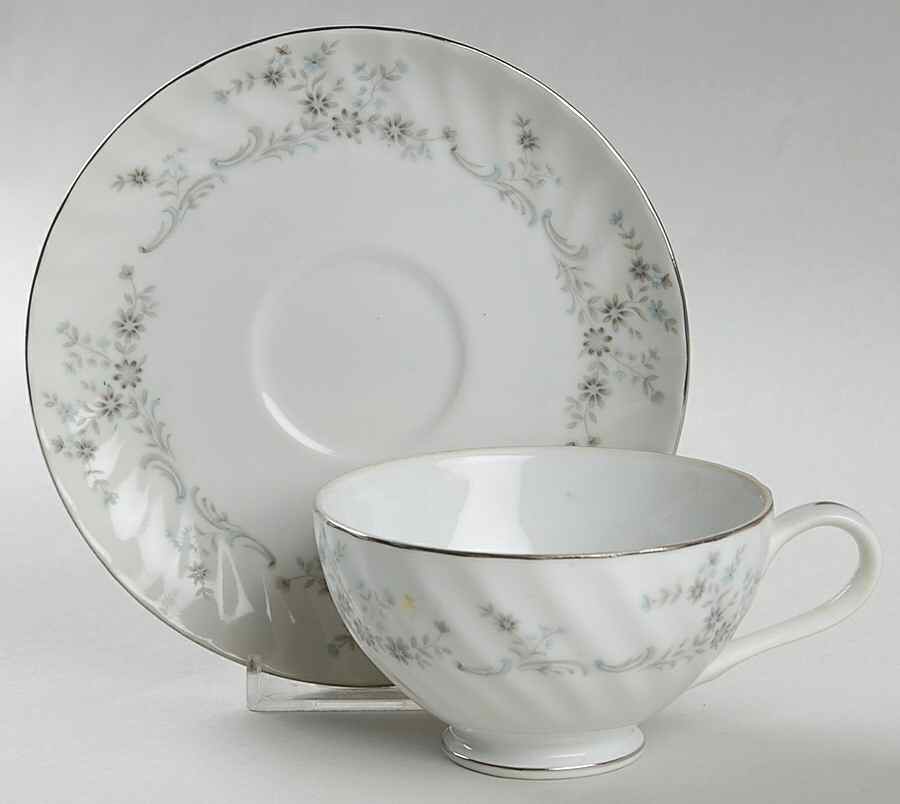 Patricia Footed Cup & Saucer Set by Japan-1