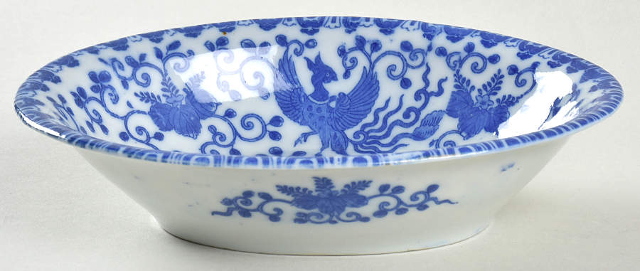 Phoenix Bird 7" Oval Vegetable Bowl by Japan-1