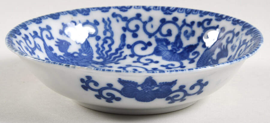 Phoenix Bird Coupe Cereal Bowl by Japan-1