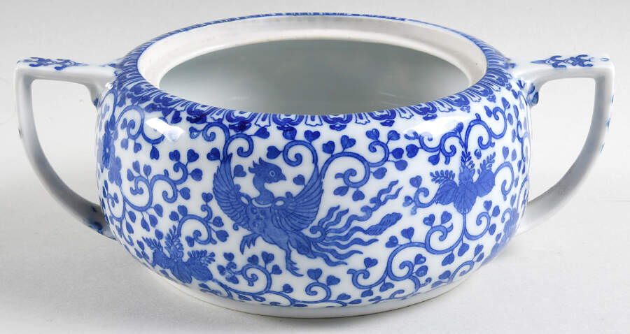 Phoenix Bird Sugar Bowl No Lid by Japan-1