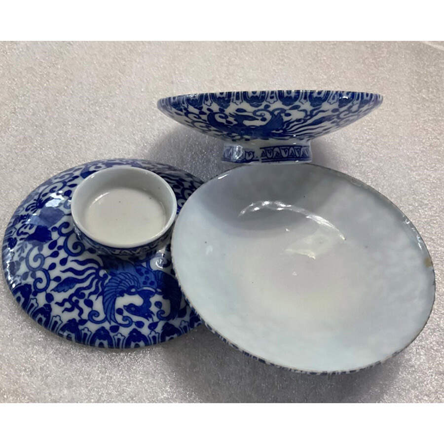 Phoenix Bird Lid for Footed Bouillon Cup by Japan-1