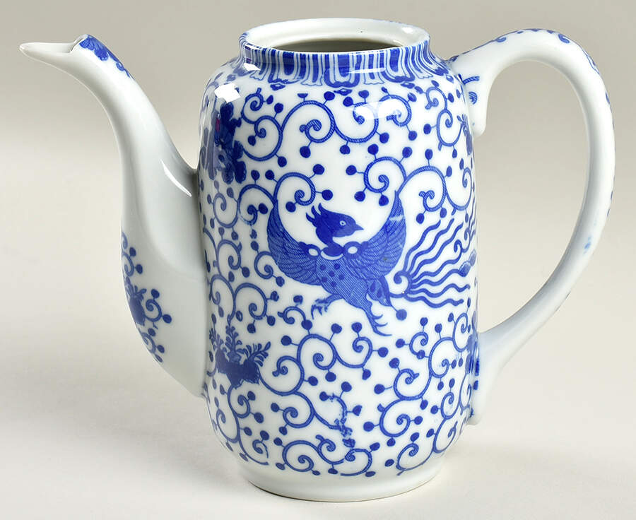 Phoenix Bird Coffee Pot No Lid by Japan-1